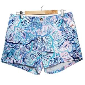 New With Tags Lilly Pulitzer Callahan 5" Shorts Size 10 Blue Fishful Thinking
